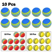 Soft Foam Indoor Golf Balls Rainbow Sponge Perfect for Swing Training Set of 10
