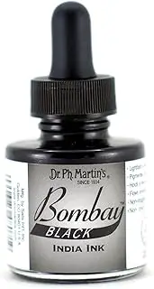 Dr. Ph. Martin's Bombay India (7BY) Ink Bottle, 1.0 oz, Black