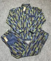 Patagonia Synchilla Snap-T Fleece Pullover + Pants Climbing Trees New Navy Mens