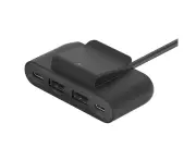 Belkin BoostCharge 2M 4-Port USB Power Extender USB-C/A Charger - Black