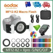 Godox MF12-K2 Macro Flash Speedlite 2.4G Wireless control & XPRO trigger F Canon