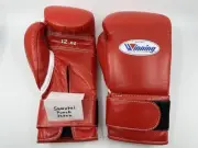 Winning Boxing Gloves 12oz MS-400B Red Tape Closure Style – Made in Japan