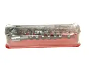 Snap On Tools NEW 212EFTAY 12 pc Combination Drive SAE Hex Driver Bit Socket Set