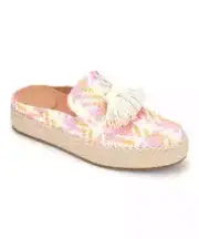 Gentle Souls by Kenneth Cole Women's Pink Rory Espadrille Slide Flats - 9.5 -...