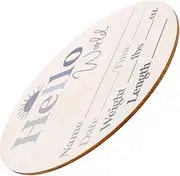 CATIEBYE Baby Milestone Cards Monthly Milestone Discs Wood Baby Growth Record Card for Nursery Decor