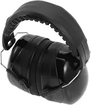 SHINEOFI Over Ear Black Drummer Headphone Noise Reduction Earmuff for Sound Insulation and Noise Protection Ergonomic Design with Skin Friendly Cushion for Long Hours Use