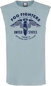 [Amplified] Mens One By One Foo Fighters Sleeveless Tank Top