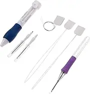OHPHCALL Ergonomic Stitching Pen Set Australian Embroidery Punch Needle Kit for Fine Art