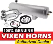 3GAL ALUMINUM AIR TANK/200PSI COMPRESSOR SYSTEM KIT F/TRAIN HORN 12V VXO4830AC