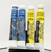 Grumbacher Artists Watercolor .25 oz Lot: Prussian Blue & Cad Yellow Pale Hue