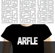 3 Inch Reflective Iron On Heat Transfer Letters Alphabets Fabric Vinyl DIY for Sport Jerseys T Shirts Clothes Slogan Printing Crafts Decoration