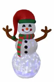 Christmas Air Blown LED Inflatable Yard Garden Decoration Snowman Twinkle Lights