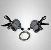 SIQI 2Pcs Professional 3x9 Speed 27S Shifter Trigger Set W/Shifter Cable Bike MTB M4000