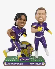Justin Jefferson & Adam Thielen Minnesota Vikings Bobblemate Dual Bobblehead NFL