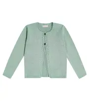 [La Coqueta] La Coqueta Arcona cotton cardigan Y 7 green