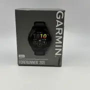 Garmin Forerunner 265 46mm Black (GPS) w/ Black Silicone Band - New Condition