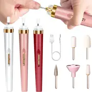 USB Professional Electric Pen-Shape Nail Machine LED Nail Art Drill Set File Nail Pedicure Drill Nails Apparatus
