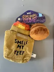 NWT Bark Box Ding Dong Dump Squeaker Crinkle XS-S 0-20lbs
