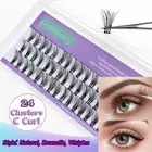 Tool Volume C Curl Lashes DIY 3D 24 Clusters Individual Lash Lash Extension Kit