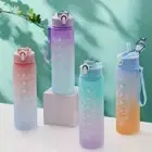 750ml Motivational Water Bottle With Time Markings BPA Free Sport Gym