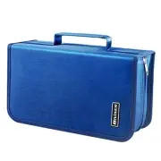 CD/DVD Case Holder, 128 Capacity CD VCD Media Wallet, Storage, Holder, Blue