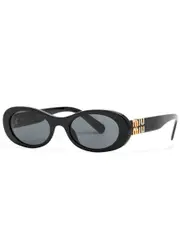Miu Miu Oval-frame Sunglasses - Black ONE SIZE
