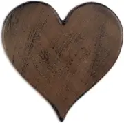 Heart Cast Iron Stepping Stone, 12-Inch