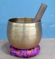 Tibetan Singing Bowl-Deep Long Tune Singing Bowl-Handmade Bowl-7 Metal Yoga Bowl