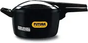 Futura 5-Litre Hard Anodized Induction Compatible Pressure Cooker, Small, Black