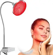 Red Light Lamp, Profey Red Light Lamp for Face 660 nm, Red Light Lamp Heat Lamp Adjustable Angle with Clamp, 120 LEDs Red Light for Face, Muscle, Back