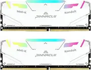 Timetec Pinnacle Konduit RGB 16GB KIT(2x8GB) DDR4 3200MHz PC4-25600 CL16-18-18-38 XMP2.0 Overclocking 1.35V Compatible for AMD and Intel Desktop Gaming PC Memory Module RAM - White