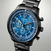 在飛比找momo購物網優惠-【CITIZEN 星辰】光動能三眼計時腕錶 44mm(CA4