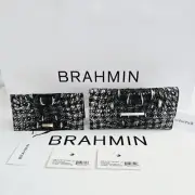 BRAHMIN HOUNDSTOOTH OMBRE MELBOURNE CORDELIA WALLET W/CORDELIA CHECKBOOK