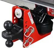 Original Shocker 12K Air Hitch with Combo Ball Mount - 7 Hole Frame, Fits 2" Hitch Black Combo 2" & 2-5/16" Balls
