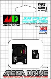 Micro SDHC card Sega Mega Drive 16gb SD adapter included Japan Import