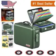Hard-Shell Fireproof Box with Waterproof Zipper - Organize your Valuables Safely