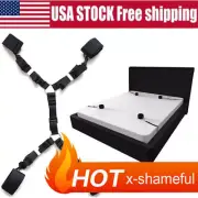 Bed Restraint Straps Adjustable Soft Nylon Handcuffs AnkleCuffs for Couples