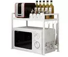 Microwave Oven RackMicrowave stand adjustable Shelf-Chrome