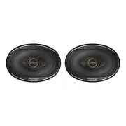 Pioneer® TS-A6971F 6-In. x 9-In. 600-Watt 4-Way Full-Range Coaxial Speakers Blac