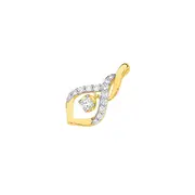 Alora 10ct Gold 1/2 Carat Tw Lab Grown Diamond Infinity Pendant