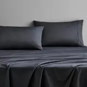 Sheridan Reilly Sheet Set in Carbon/Grey Size: King Single 40cm @Sheridan Rewards