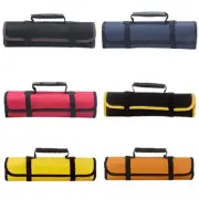 Portable Chef Knife Bag Tool Roll Bag Carry Case Cooking Oxford Storage Pockets