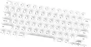 Vsenkes Long Nails Keyboard Cover Skin, Silicone Comfortable Accessories for Notebook Sturdy Raised Keyboard Film for Gaming, White