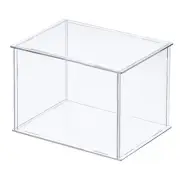 Acrylic Display Case Storage Box Transparent Dustproof Showcase 16x11x10.5cm
