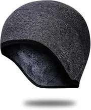 [GRTE] Thermal Beanie Helmet Liner,Sweat-Wicking Beanie Caps Helmet Liner Hats Unisex The Forehead is Widened Ideal for Running, Cycling, Skiing & Other Winter Sports,C