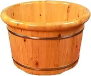 Wood Foot Bath Bucket Household Cedar Foot Bath Barrel Foot Bath Barrel Foot Washing Tub Small Wooden Barrel Solid Wood Bath Tub Christmas Celebration Gift (Color : B) (Color : B) (A) Super e