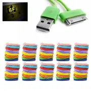 80X 6FT USB SYNC DATA POWER CHARGER CABLE IPHONE 4S IPOD TOUCH CLASSIC NANO IPAD