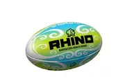 Rhino Barracuda Beach Rugby Ball (Green/Blue/White) - UTRD1780