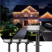 Solar Spotlights Outdoor Waterproof Landscape Path Lights Solar Dusk to Dawn ...
