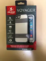 NEW Pelican Progear Voyager Case w/Holster for iPhone 5s/5/SE White/Grey